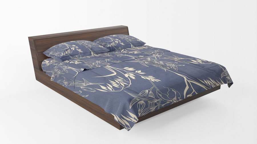 Cotton family bed linen set 2pcs. 150x200cm (5 parts) RLP596