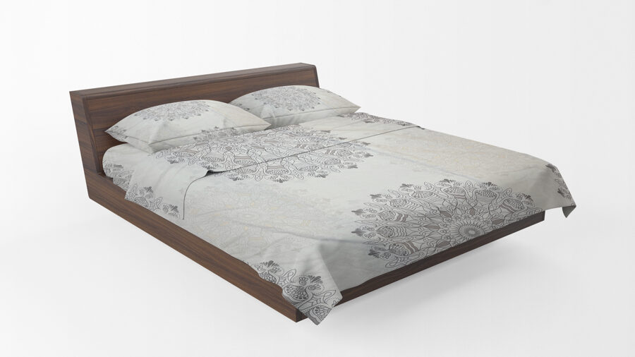 Cotton bed linen set 150x200cm (3 parts) RLP616