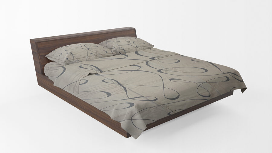 Premium cotton bed linen set 240x200cm (4 parts) RLP618