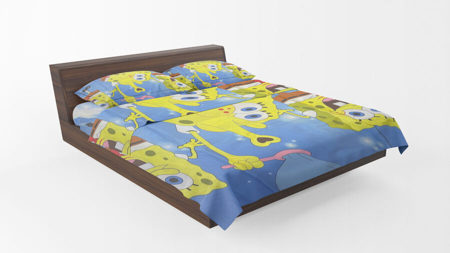 Kokvilnas bērnu gultas veļa komplekts 150x200cm no 3 daļam RLB629