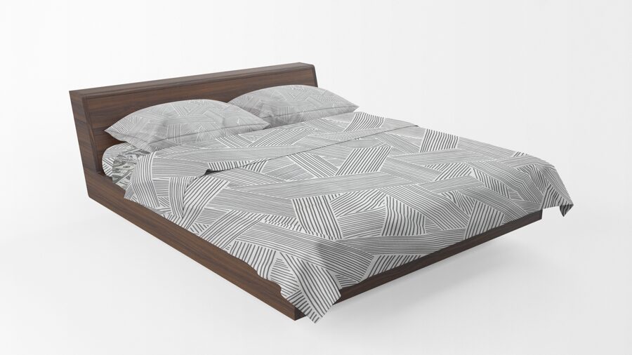 Cotton bed linen set 150x200cm (3 parts) RLP631