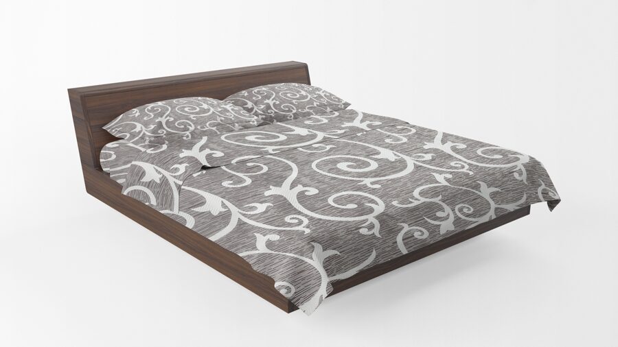 Cotton bed linen set 150x200cm (3 parts) RLP632