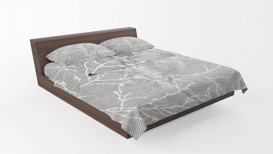 Cotton bed linen set 150x200cm (3 parts) RLP633